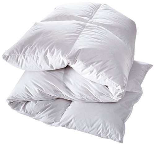 Manteuffel Comfort Winter Daunendecke Warm 135x200 - 60% Daunen & 40% Federn Füllge 1040g (Weiß,100% Baumwolle) von Manteuffel