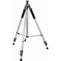 Mantona Dreibeinstativ 1/4 Zoll Arbeitshöhe=100 - 295cm Silber, Schwarz inkl. Tasche von Mantona