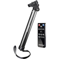 Mantona Selfie Stick 1/4 Zoll Arbeitshöhe=25 - 91cm Anthrazit, Schwarz Für Smartphones und GoPro, von Mantona