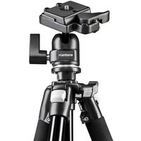 Mantona Scout MAX Stativ Dreibeinstativ 3/8 Zoll Arbeitshöhe=60 - 157cm Schwarz Kugelkopf Mantona Scout MAX Stativ Dreibeinstativ 3/8 Zoll Arbeitshöhe=60 - 157cm Schwarz Kugelkopf von Mantona