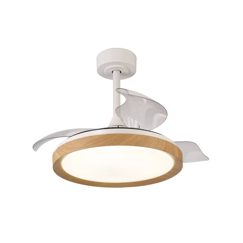LED-Deckenventilator Mistral Mini holz DC leise Ø 91 cm CCT von Mantra Iluminación