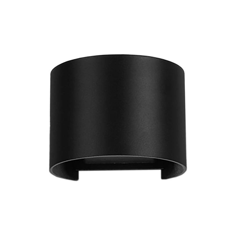 Mantra Iluminación Led Außenwandleuchte Davos Rund Schwarz Dimmbar Aluminium B-Ware von Mantra Iluminación