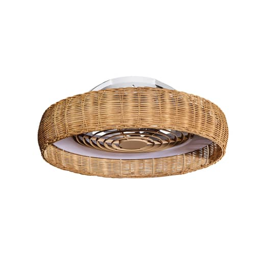 Mantra Iluminación Led Deckenventilator Ventilador Lampe Kilimanjaro Cct Rattan B-Ware von Mantra Iluminación