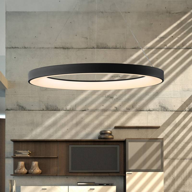 Mantra Iluminación Led Hängeleuchte Niseko Ii Led Fernbedienung ø 65 Cm Schwarz B-Ware von Mantra Iluminación