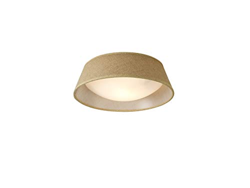 Mantra Iluminación. Modell Sabina Deckenleuchte, 31 cm Durchmesser, aus Eisen und Stoff in Braun von Mantra Iluminación