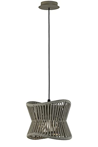 Mantra Iluminación. Pendelleuchte für den Außenbereich, Durchmesser 30 cm, höhenverstellbar, aus Aluminium, Finish Dunkelbeige Mantra Iluminación. Pendelleuchte für den Außenbereich, Durchmesser 30 cm, höhenverstellbar, aus Aluminium, Finish Dunkelbeige von Mantra Iluminación