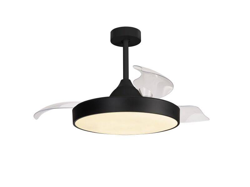Mantra Alaska Deckenventilator LED Fernbedienung dimmbar schwarz von Mantra