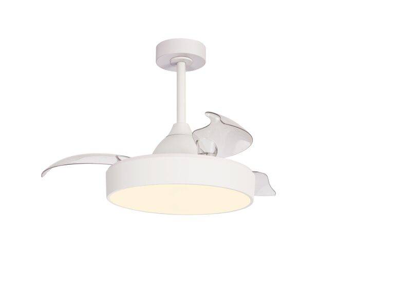 Mantra Alaska Mini Deckenventilator LED Fernbedienung dimmbar weiß von Mantra