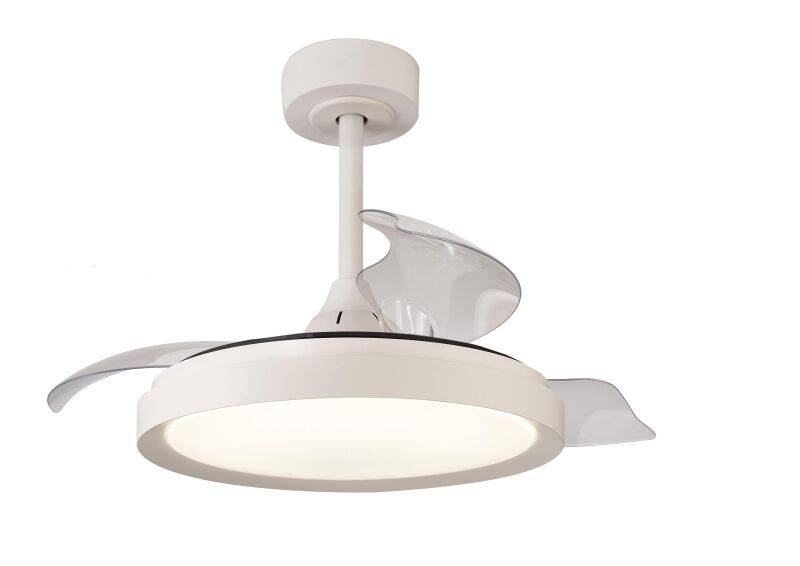 Mantra Mistral Mini Deckenventilator LED Fernbedienung dimmbar weiß von Mantra
