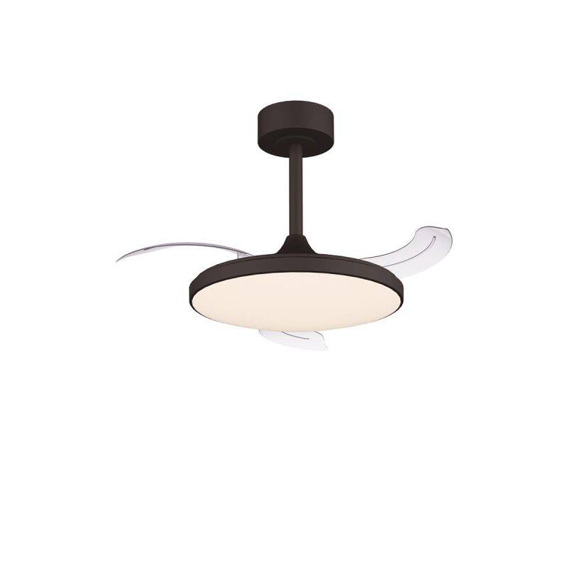 Mantra Slim Fan Mini Deckenventilator mit LED Beleuchtung schwarz von Mantra