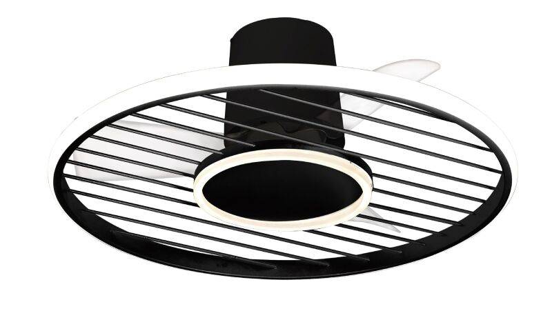Mantra Soho Deckenventilator LED Fernbedienung dimmbar schwarz von Mantra