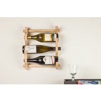 Wanddisplay Im Kit Für Flaschen Aus Massivem Eichen - Oder Walnussholz von ManufactureJacquemin