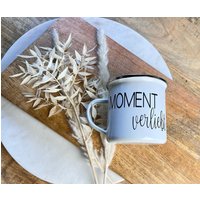Emaille Tasse Momentverliebt von ManufaktLIEBENSWERT