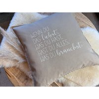 Kissen Liebe Beige von ManufaktLIEBENSWERT