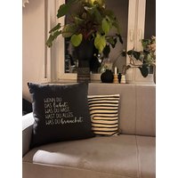 Kissen Liebe Grau von ManufaktLIEBENSWERT