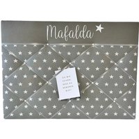 Memoboard Mit Wunschnamen Grau von ManufaktLIEBENSWERT