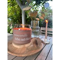 Windlicht Sommernächte Duften Nach Glück Vase Windlicht Sommernächte Duften Nach Glück Vase von ManufaktLIEBENSWERT