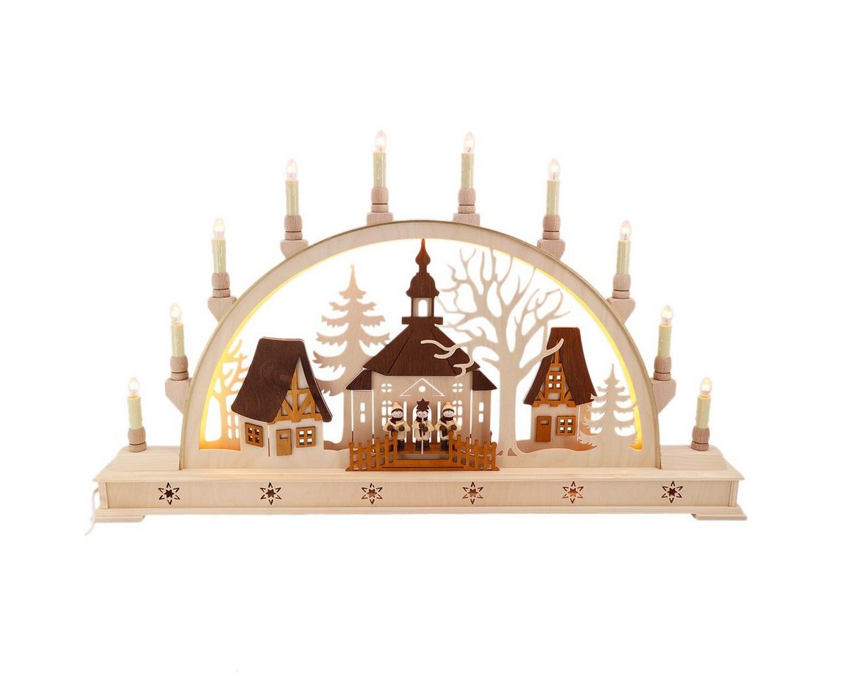 Manufaktur Holger Seidel Lichterbogen Seidel LED Schwibbogen Kirche mit Sternensänger el Manufaktur Holger Seidel Lichterbogen Seidel LED Schwibbogen Kirche mit Sternensänger el von Manufaktur Holger Seidel