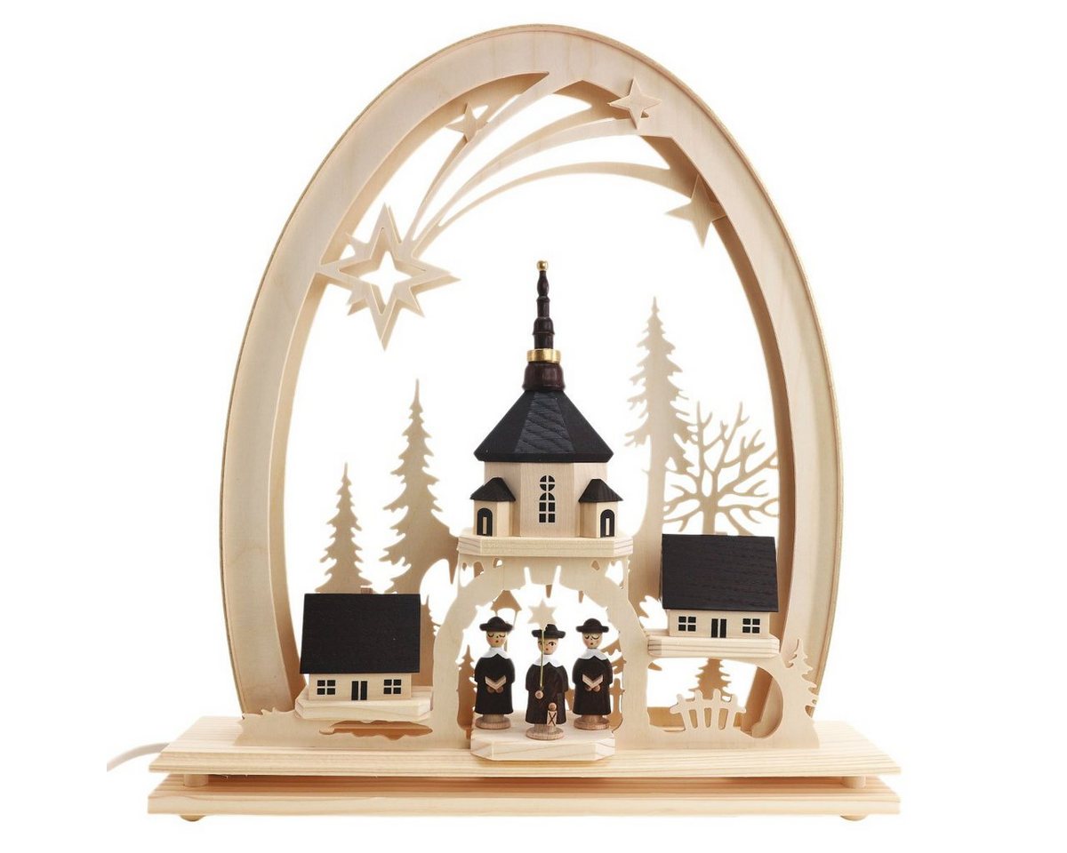 Manufaktur Holger Seidel Lichterbogen Seidel LED Schwibbogen Seiffener Kirche mit Stolle Manufaktur Holger Seidel Lichterbogen Seidel LED Schwibbogen Seiffener Kirche mit Stolle von Manufaktur Holger Seidel
