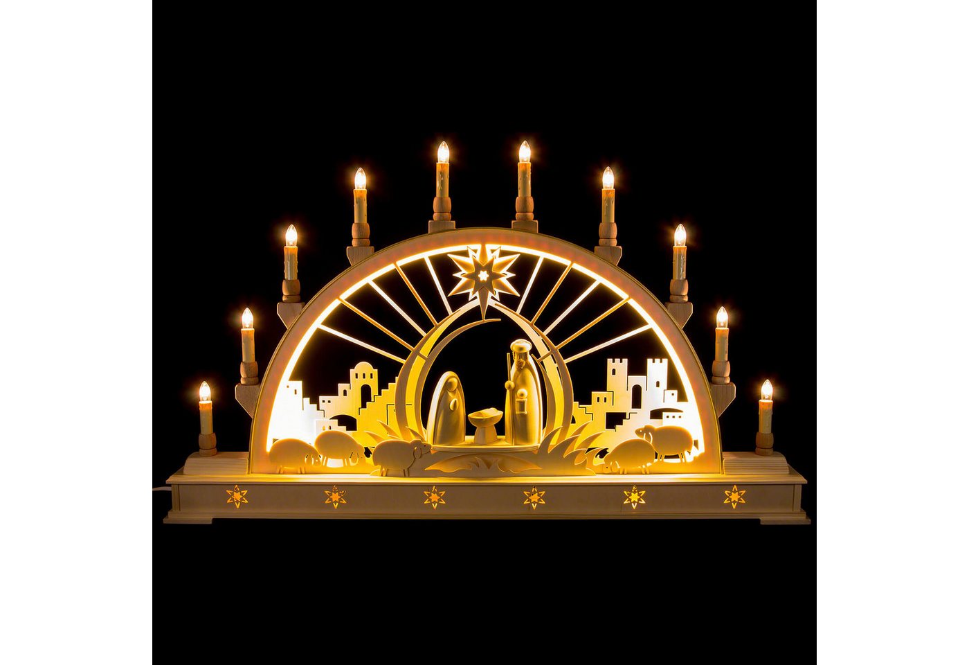 Manufaktur Holger Seidel Schwibbogen Schwibbogen Christi Geburt (78x45cm) von Manufaktur Seidel von Manufaktur Holger Seidel