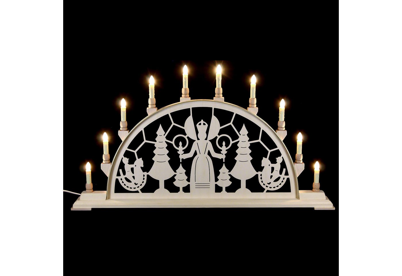 Manufaktur Holger Seidel Schwibbogen Schwibbogen Weihnachtsengel (78cmx42cm) von Manufaktur Seidel von Manufaktur Holger Seidel