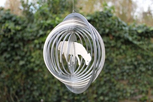 Edelstahl Windspiel "Kreis Schaf" - 19 cm von Manufaktur-Lichtbogen