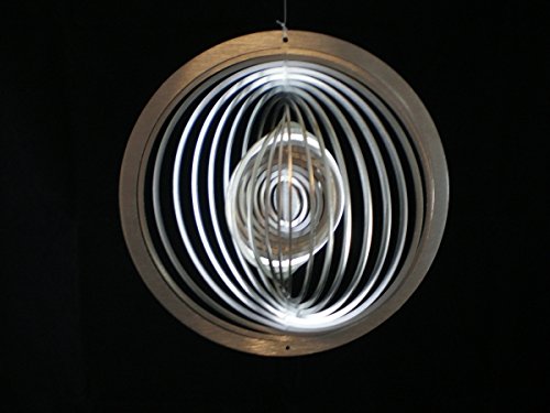 Manufaktur Lichtbogen Edelstahl Windspiel Kreis fein - 12,5 x 12,5 cm von Manufaktur Lichtbogen