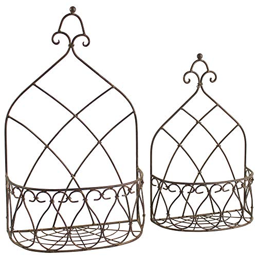 Manufaktur Lichtbogen 2er Set Blumenkörbe für die Wand Pflanzkorb aus Metall Blumenkorb im Landhausstil Manufaktur Lichtbogen 2er Set Blumenkörbe für die Wand Pflanzkorb aus Metall Blumenkorb im Landhausstil von Manufaktur Lichtbogen