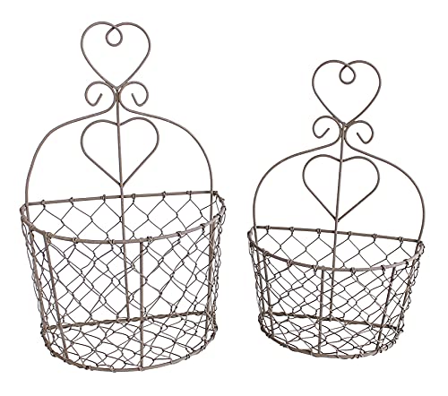 Manufaktur Lichtbogen 2er Set Draht Wandkörbe Landhausstil Wandregal Blumenkorb Manufaktur Lichtbogen 2er Set Draht Wandkörbe Landhausstil Wandregal Blumenkorb von Manufaktur Lichtbogen