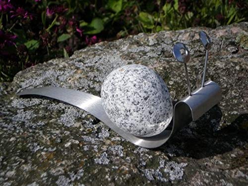 Manufaktur Lichtbogen Dekofigur Schnecke aus Edelstahl und Granit Gartendeko Gartenfigur Manufaktur Lichtbogen Dekofigur Schnecke aus Edelstahl und Granit Gartendeko Gartenfigur von Manufaktur Lichtbogen