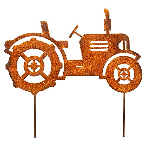Manufaktur Lichtbogen Edelrost Gartenstecker Traktor Rost Gartendeko aus Metall Manufaktur Lichtbogen Edelrost Gartenstecker Traktor Rost Gartendeko aus Metall von Manufaktur Lichtbogen
