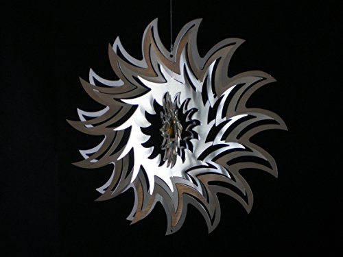 Manufaktur Lichtbogen Edelstahl Windspiel Sonne - 17,5 x 17,5 cm von Manufaktur Lichtbogen