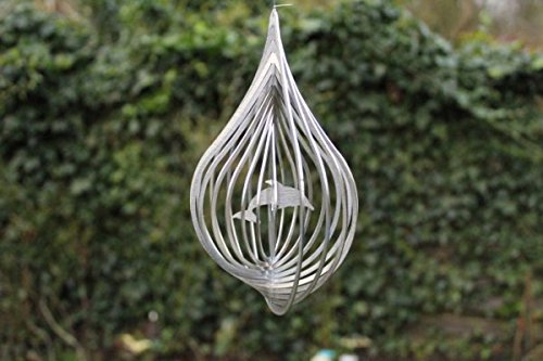Manufaktur Lichtbogen Edelstahl Windspiel Tropfen Delfin von Manufaktur Lichtbogen