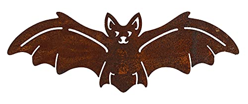 Manufaktur Lichtbogen Rost Gartenfigur Fledermaus zum Einschrauben Edelrost Gartendeko Baumdeko von Manufaktur Lichtbogen
