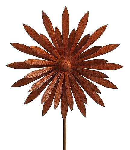 Manufaktur Lichtbogen Rost Gartenstecker Blume 113 cm Edelrost Gartendeko Metall Stecker Rostdeko von Manufaktur Lichtbogen