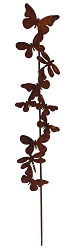 Manufaktur Lichtbogen Rost Gartenstecker Schmetterlinge und Libellen 123 cm Edelrost Gartendeko Metall Gartendekoration Manufaktur Lichtbogen Rost Gartenstecker Schmetterlinge und Libellen 123 cm Edelrost Gartendeko Metall Gartendekoration von Manufaktur Lichtbogen