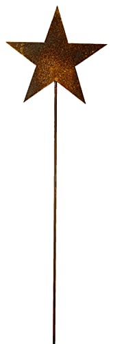 Manufaktur Lichtbogen Rost Gartenstecker Stern 112 cm von Manufaktur Lichtbogen
