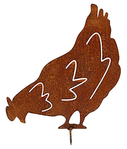 Manufaktur Lichtbogen Rost Huhn pickend zum Einschrauben Rostdeko Henne aus Metall Manufaktur Lichtbogen Rost Huhn pickend zum Einschrauben Rostdeko Henne aus Metall von Manufaktur Lichtbogen