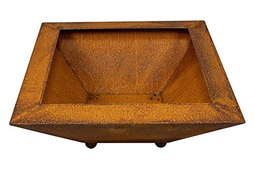 Manufaktur Lichtbogen Rost Pflanzschale quadratisch 45 x 45 x 19 cm Edelrost Gartendeko von Manufaktur Lichtbogen