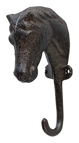 Manufaktur Lichtbogen Wandhaken Pferd aus Gusseisen Haken aus Metall Kleiderhaken von Manufaktur Lichtbogen