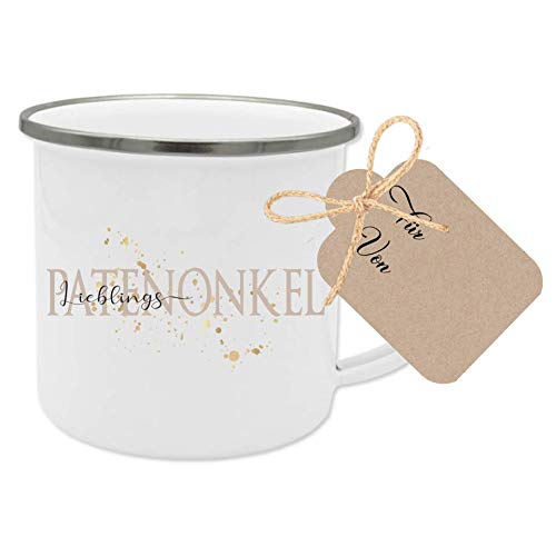 Manufaktur Liebevoll Tasse Lieblingspatenonkel - Besonderes Geschenk für den Patenonkel - Geschenkidee als Dankeschön, zum Geburtstag u.v.m. von Manufaktur Liebevoll