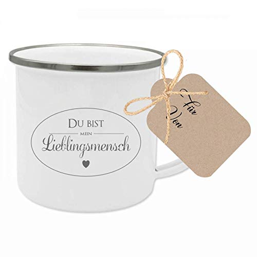 Tasse mit Spruch “Du bist mein Lieblingsmensch” I Das besondere Geschenk für die beste Freundin, den Partner, einen Lieblings- Menschen I Geschenkidee zum Geburtstag, als Dankeschön von Manufaktur Liebevoll