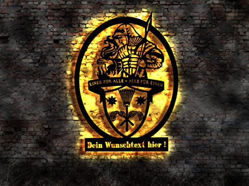 Heiliger Florian Schild no Aufkleber Bild Figur Schornsteinfeger Feuerwehr THW LED Aufkleber Logo Buch Firmenschild Leuchtschild sign Neonreklame Poster Bild Plakat LED Wandbild von Manufaktur MV