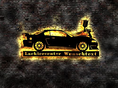 Leuchtschild Schild Lackierer Auto Autolackierer Lackiererei Buch Lackierpistole Werbung Leuchtschild Bardeko BarSchild Werbung no Neon sign Deko Poster Bild Plakat LED Wandbild von Manufaktur MV