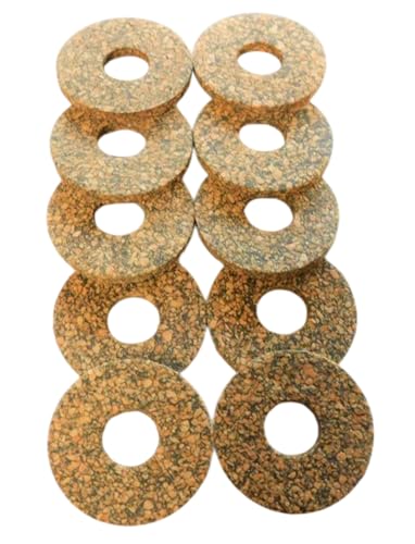 10 Stück Gummikork M10 30 mm x 10 mm x 3 mm Manufaktur Martinshof Unterlegscheibe Kork, Unterlegscheiben Beilagscheiben U-Scheibe Scheiben Karosseriescheiben Distanzhülsen von Manufaktur Martinshof