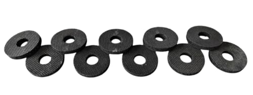 10 Stück Moosgummi M8 25 mm x 9 mm x 4 mm Manufaktur Martinshof Unterlegscheibe Kork, NBR, Silikon, MossgummiUnterlegscheiben Beilagscheiben U-Scheibe Scheiben Karosseriescheiben von Manufaktur Martinshof