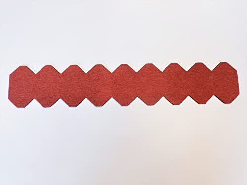 2 Streifen Dachschindeln Schiefer (55 mm) - First rot von Manufaktur Martinshof
