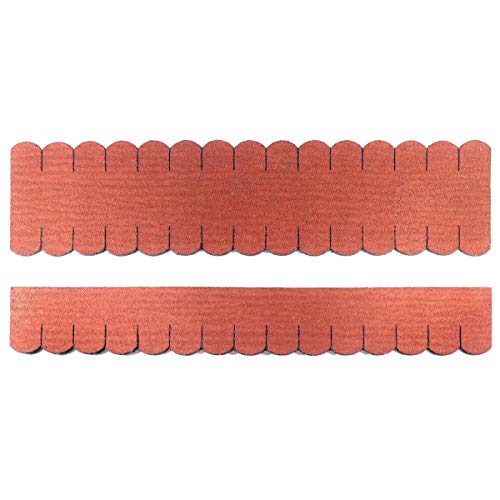 3 Streifen Dachschindeln Rund (41 mm) - First rot Manufaktur Martinshof Biberschwanz, Dachschindeln, Minidachschindeln, Schindelstreifen hergestellt in der Werkstatt für behinderte Menschen von Manufaktur Martinshof