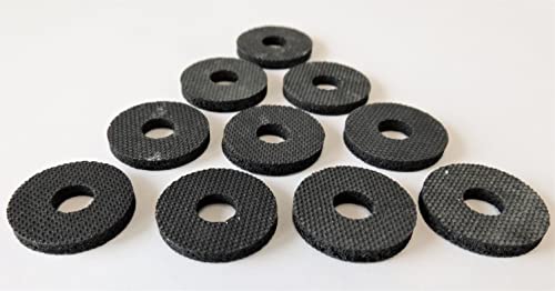 50 Stück Moosgummi M10 30 mm x 10 mm x 3 mm Manufaktur Martinshof Unterlegscheibe Kork, NBR, Silikon, Mossgummi Unterlegscheibe Gummi von Manufaktur Martinshof