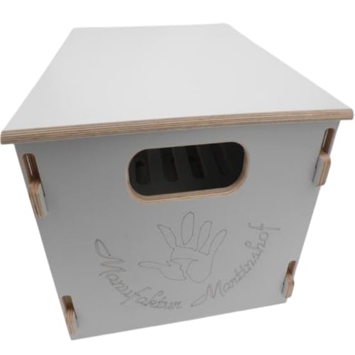 Manufaktur Martinshof Bierkasten Flaschenrutsche Deckel grau Herrentag, Himmelfahrt, Geschenk für Männer, Party, Biergarten, Vatertag von Manufaktur Martinshof